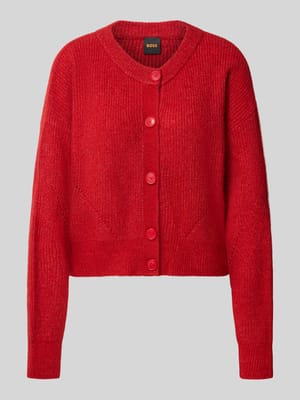 Regular Fit Strickjacke aus Alpaka-Woll-Mix Modell 'C_Fernad' Shop The Look MANNEQUINE