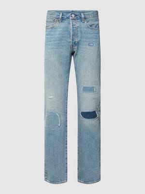 Regular fit jeans met labelpatch, model 'CALL YOUR GRANDMA' Shop The Look MANNEQUINE