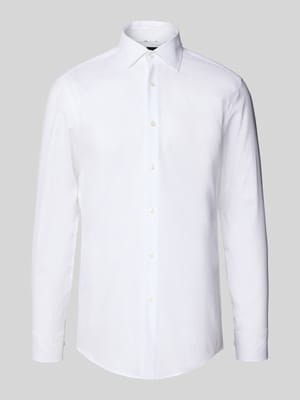 Slim Fit Businesshemd aus Baumwoll-Mix Modell 'HANK' Shop The Look MANNEQUINE