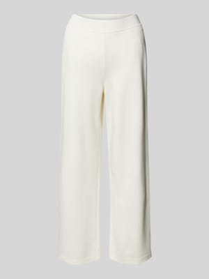 Spodnie materiałowe o rozkloszowanym kroju z elastycznym pasem Shop The Look MANNEQUINE