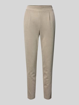 Slim fit stoffen broek met elastische band Model 'Kate' Shop The Look MANNEQUINE