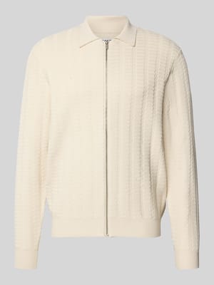 Kurtka z dzianiny z mieszanki wiskozy z zamkiem błyskawicznym Shop The Look MANNEQUINE