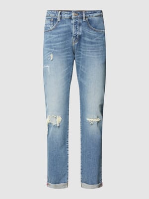 Slim Fit Jeans in Destroyed-Look Modell 'Ralston' Shop The Look MANNEQUINE