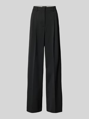 Regular fit bandplooibroek met scheerwol Model 'ASTA' Shop The Look MANNEQUINE
