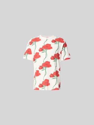 T-Shirt mit floralem Allover-Print Shop The Look MANNEQUINE