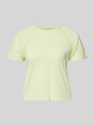 Cropped T-Shirt mit Rundhalsausschnitt Modell 'SHKOUT' Shop The Look MANNEQUINE