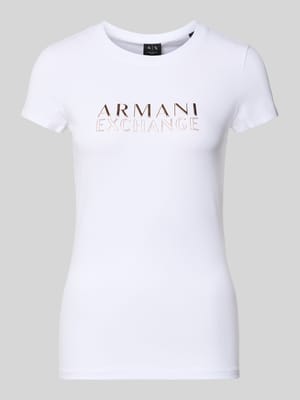 T-shirt z detalem z logo Shop The Look MANNEQUINE