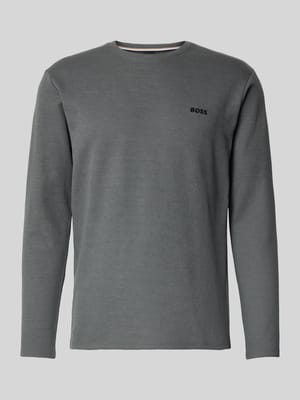 Regular fit shirt met lange mouwen van katoenmix Shop The Look MANNEQUINE