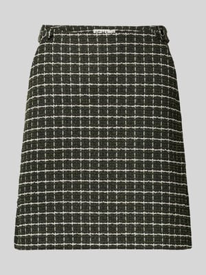 Minirock mit Strukturmuster Modell 'KATE CLOULE' Shop The Look MANNEQUINE