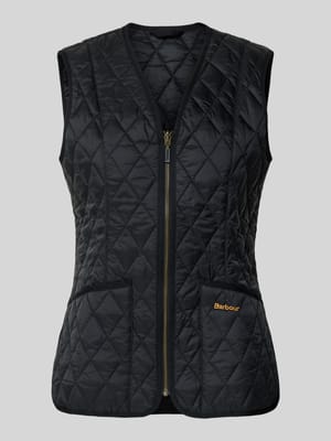 Shaped fit bodywarmer met labelstitching, model 'BETTY' Shop The Look MANNEQUINE
