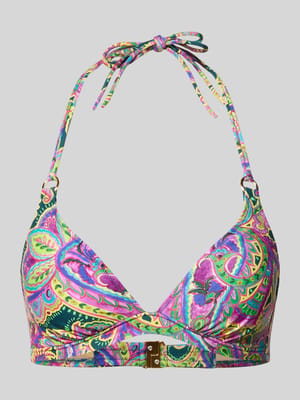 Bikini-Oberteil mit Allover-Paisley-Print Modell 'Lise' Shop The Look MANNEQUINE