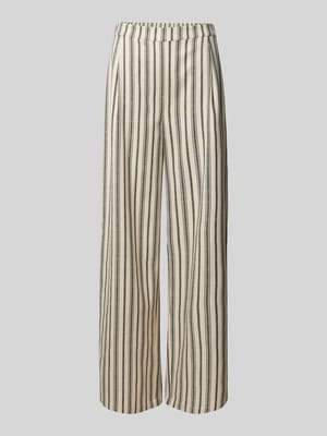 Straight Leg Stoffhose mit Bundfalten Shop The Look MANNEQUINE