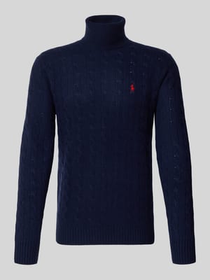 Slim fit gebreide pullover van een mix van wol en kasjmier Shop The Look MANNEQUINE