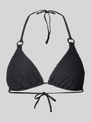 Triangelbikinitop met ruitstructuur Shop The Look MANNEQUINE
