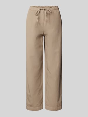 Spodnie sportowe o kroju tapered z mieszanki lnu i bawełny Shop The Look MANNEQUINE
