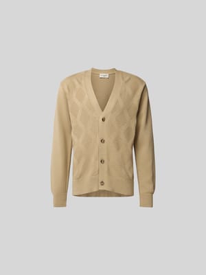 Regular Fit Jacke in Strick-Optik Shop The Look MANNEQUINE