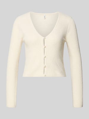 Regular fit gebreid jack met knopen in parellook Model 'RICA LIFE' Shop The Look MANNEQUINE