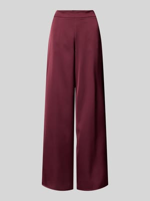 Wide Leg Hose aus Satin mit elastischem Bund Shop The Look MANNEQUINE