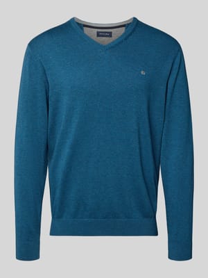 Gebreide pullover met V-hals Shop The Look MANNEQUINE