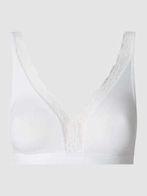 Bralette mit Stretch-Anteil Modell 'Cotton Lace' Shop The Look MANNEQUINE