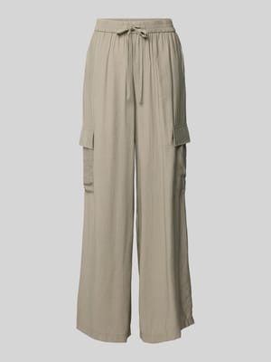 Wide Leg Cargohose mit elastischem Bund Shop The Look MANNEQUINE