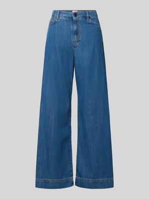 Jeansy z szerokimi nogawkami z czystej bawełny model 'VEGA' Shop The Look MANNEQUINE