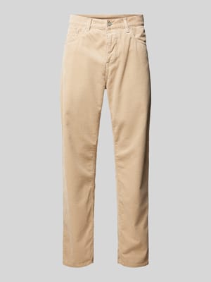 Cordhose mit Label-Detail Modell 'NEWEL' Shop The Look MANNEQUINE