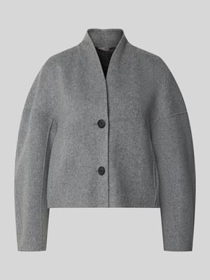 Korte wollen jacks met opstaande kraag - curated by Viky Rader Shop The Look MANNEQUINE