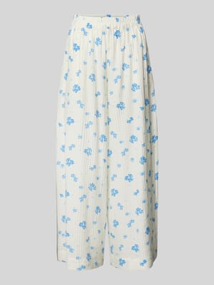 Wide Leg Stoffhose mit floralem Print Modell 'Rojan' Shop The Look MANNEQUINE