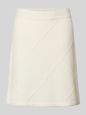 Knielanger Rock mit Label-Patch Shop The Look MANNEQUINE