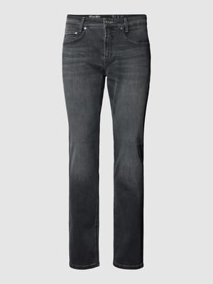 Regular Fit Jeans mit Knopfverschluss Modell "ARNE PIPE" Shop The Look MANNEQUINE