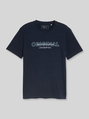 Regular Fit T-Shirt aus reiner Baumwolle Shop The Look MANNEQUINE
