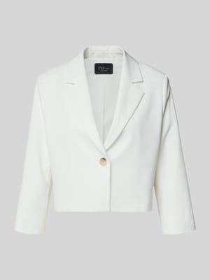 Regular Fit Kurzblazer mit 1-Knopf-Verschluss Shop The Look MANNEQUINE
