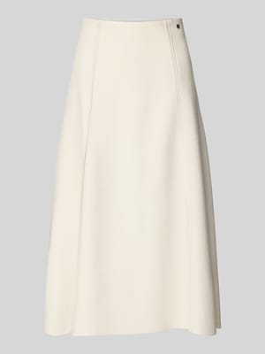 Midirock aus Wolle mit Teilungsnähten Shop The Look MANNEQUINE