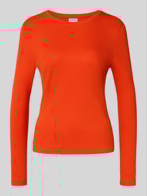 Bluzka z długim rękawem, efektem prążkowania i okrągłym dekoltem Shop The Look MANNEQUINE