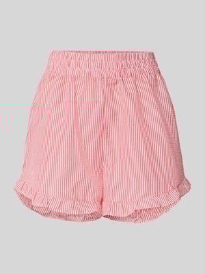 Relaxed Fit Shorts mit Strukturmuster Modell 'Sonja' Shop The Look MANNEQUINE