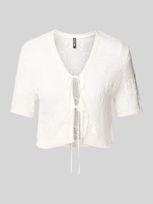 Cropped Strickjacke aus Baumwoll-Mix Modell 'TAMA' Shop The Look MANNEQUINE