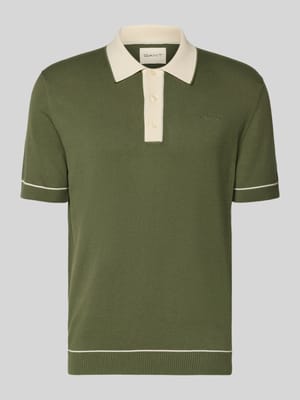 koszulka polo o kroju slim fit z wyhaftowanym logo Shop The Look MANNEQUINE