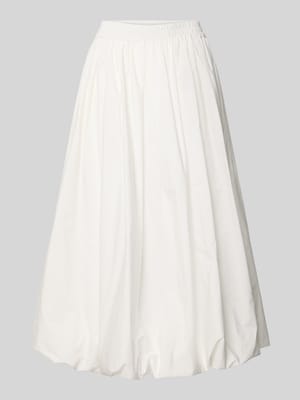 Rozkloszowana długa spódnica z czystej bawełny model 'NUVOLE' Shop The Look MANNEQUINE