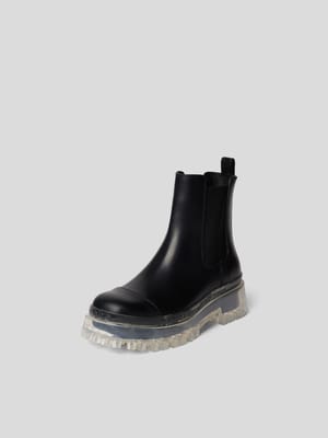 Chelsea Boots mit transparenter Sohle Shop The Look MANNEQUINE