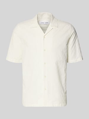 Relaxed Fit Freizeithemd mit Strukturmuster Modell 'OSCAR' Shop The Look MANNEQUINE