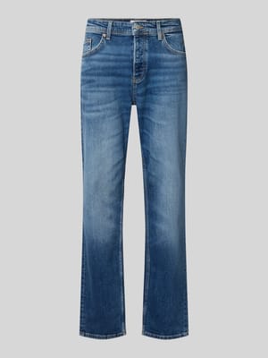 straight fit jeans van katoenmix model 'SEDGE' Shop The Look MANNEQUINE