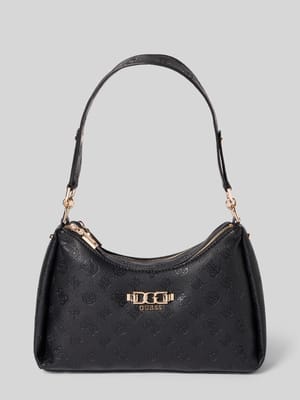 Shoulder Bag in Leder-Optik mit Logo-Detail Modell 'Anise' Shop The Look MANNEQUINE