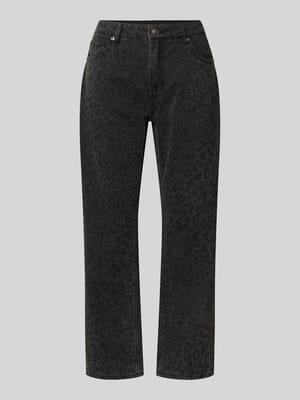 Boot cut fit jeans van katoenmix Shop The Look MANNEQUINE