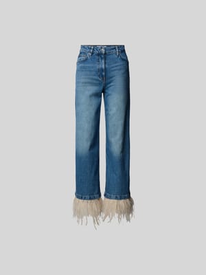 Straight Fit Jeans mit Federn Shop The Look MANNEQUINE