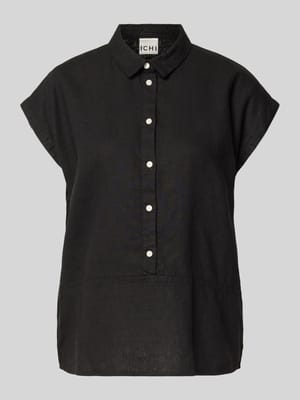 Regular Fit Bluse aus Leinen-Viskose-Mix Modell 'LINNO' Shop The Look MANNEQUINE