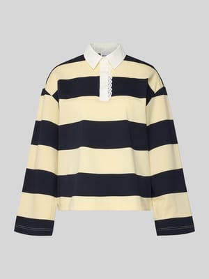 Longsleeve mit Polokragen Shop The Look MANNEQUINE