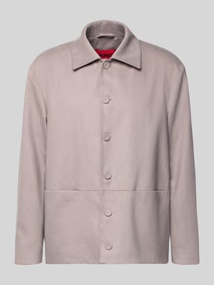 Regular Fit Hemdsakko aus Hanf-Lyocell-Mix Modell 'JARO' Shop The Look MANNEQUINE