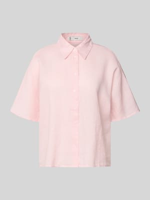 Boxy Fit Bluse aus Leinen-Baumwoll-Mix mit 1/2-Arm Modell 'PAI' Shop The Look MANNEQUINE