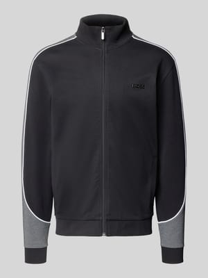 Regular Fit Trainingsjacke aus Baumwoll-Mix Shop The Look MANNEQUINE